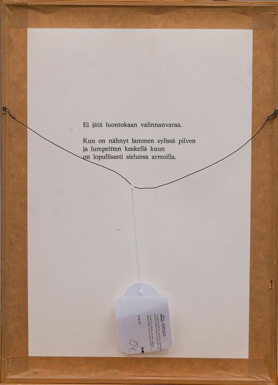 VÄINÖ ROUVINEN, akvatinta, signeerattu, päivätty 1980 ja numeroitu 64/100.