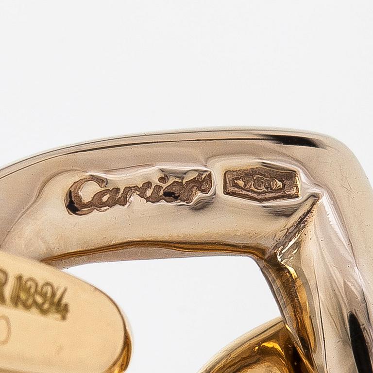 Cartier, halsband,  18K guld med hänge i form av två hjärtan.