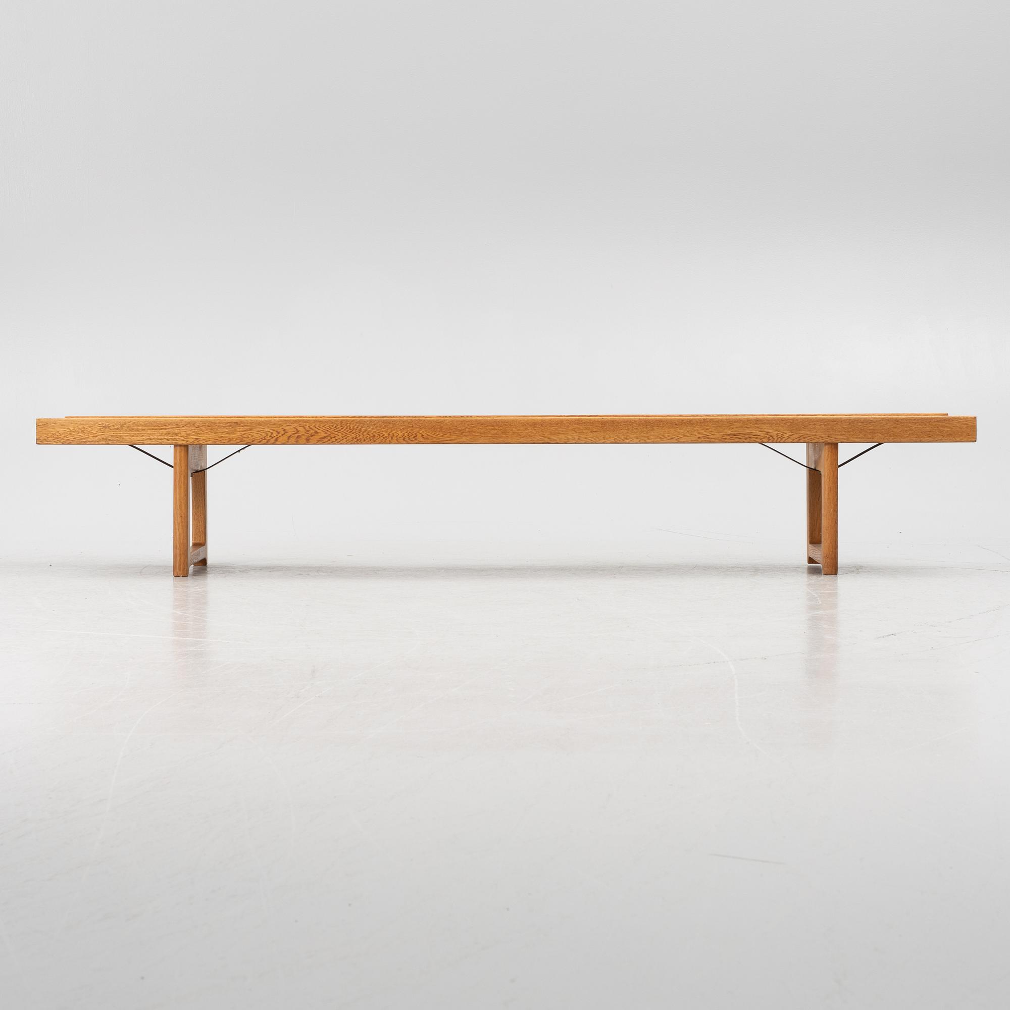 Torbjørn Afdal, bench, "Krobo", Mellemstrands Trevareindustri, Bruksbo, Norway, second half of the 20th Century.