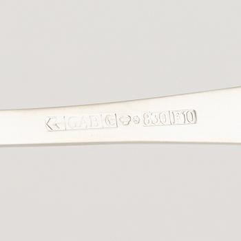 Jacob Ängman, a 68-piece 'Rosenholm' silver cutlery, GAB, including Stockholm 1968.