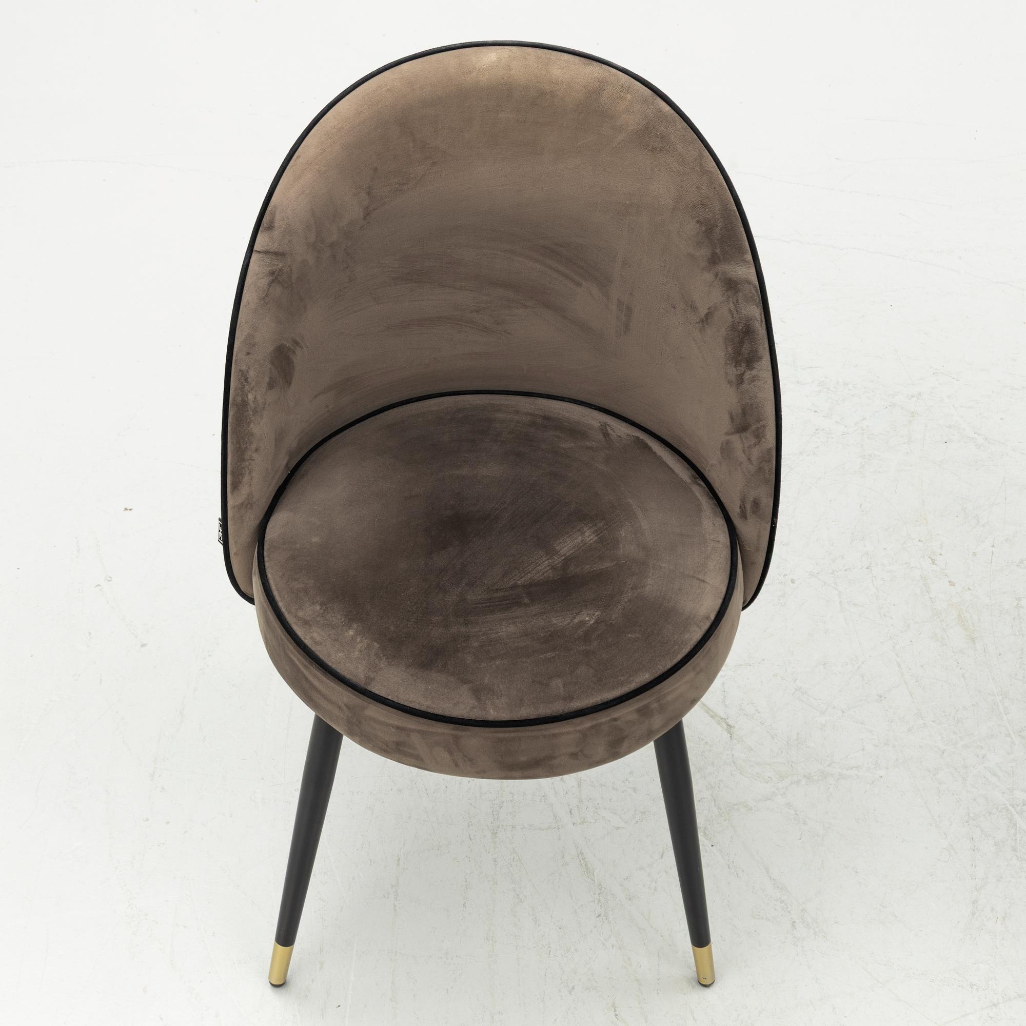 Four 'Cooper chairs, Eichholtz, contemporary.