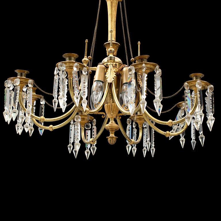 Ljuskrona, sent 1800-tal.