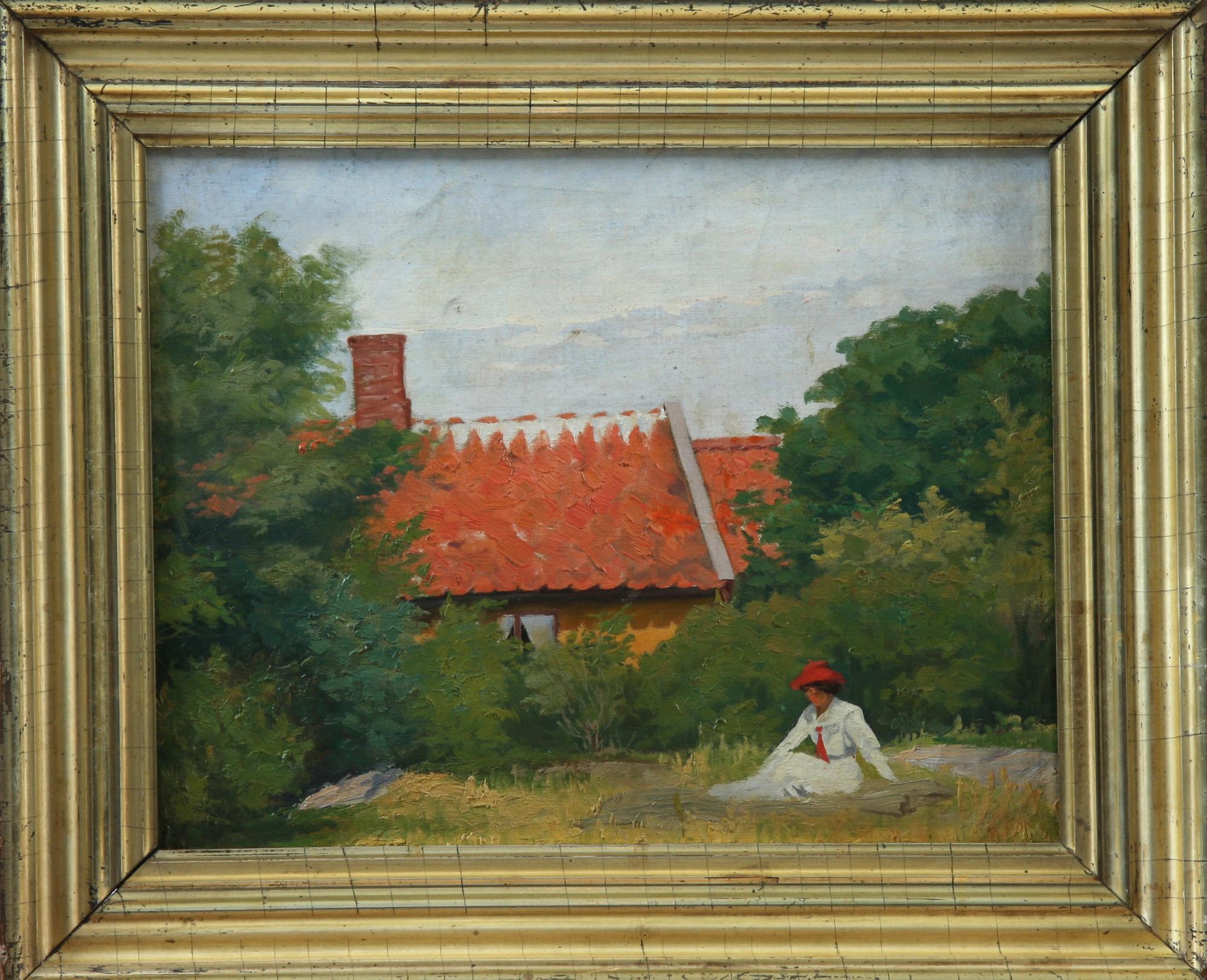 OKÄND KONSTNÄR, olja på duk, 1900-talets första hälft.