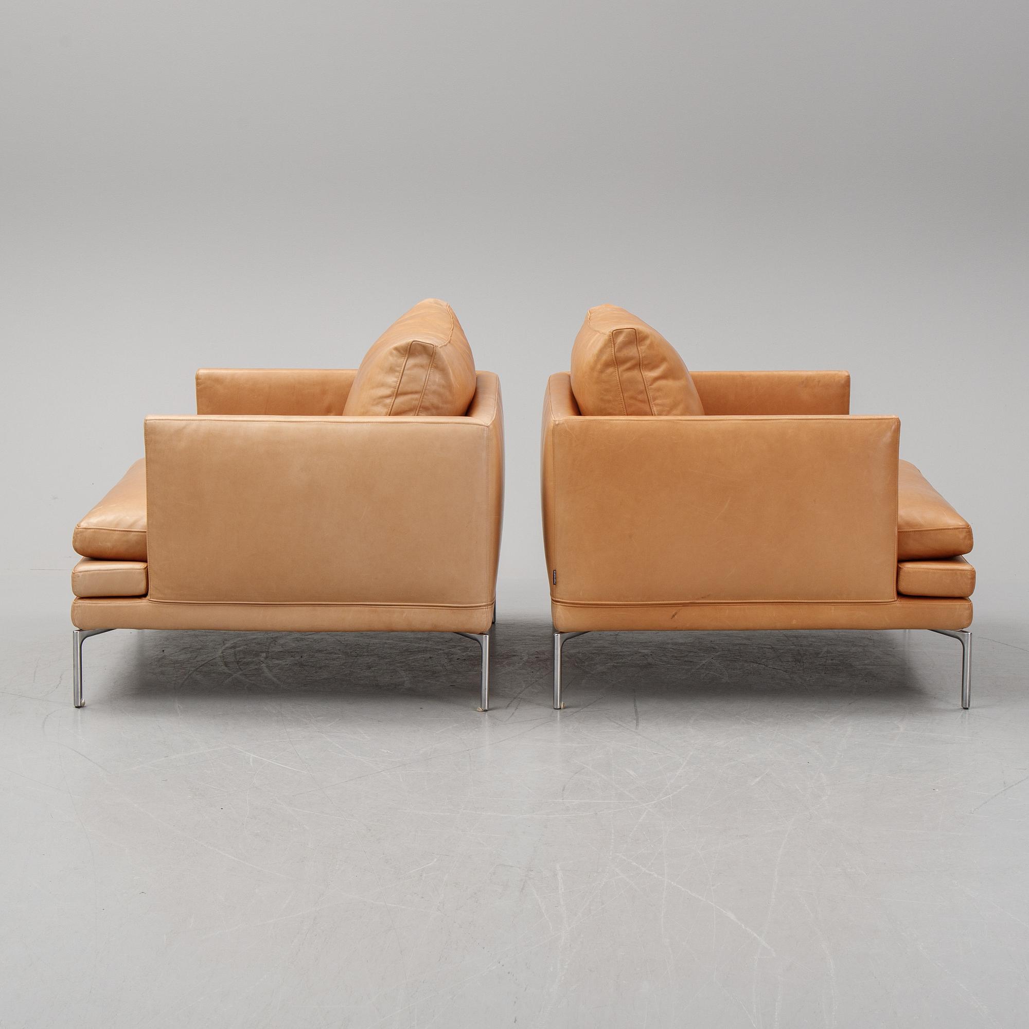 A pair of 'William' easy chairs by Damian Williamson for Zanotta. Designed  2010-15.