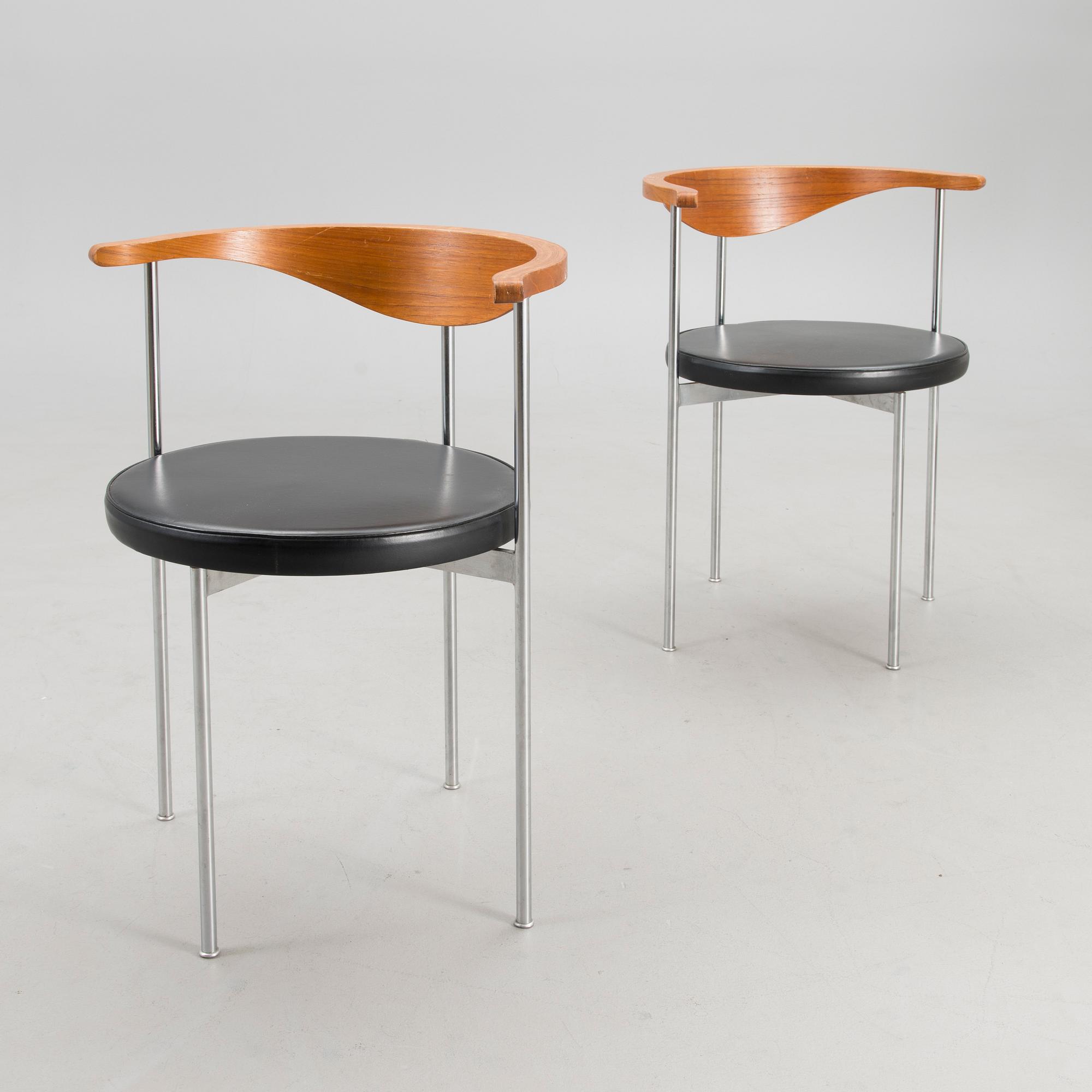 FREDRICK SIECK, table and chairs 1163 for Fritz Hansen, Denmark 1960s/1970s.