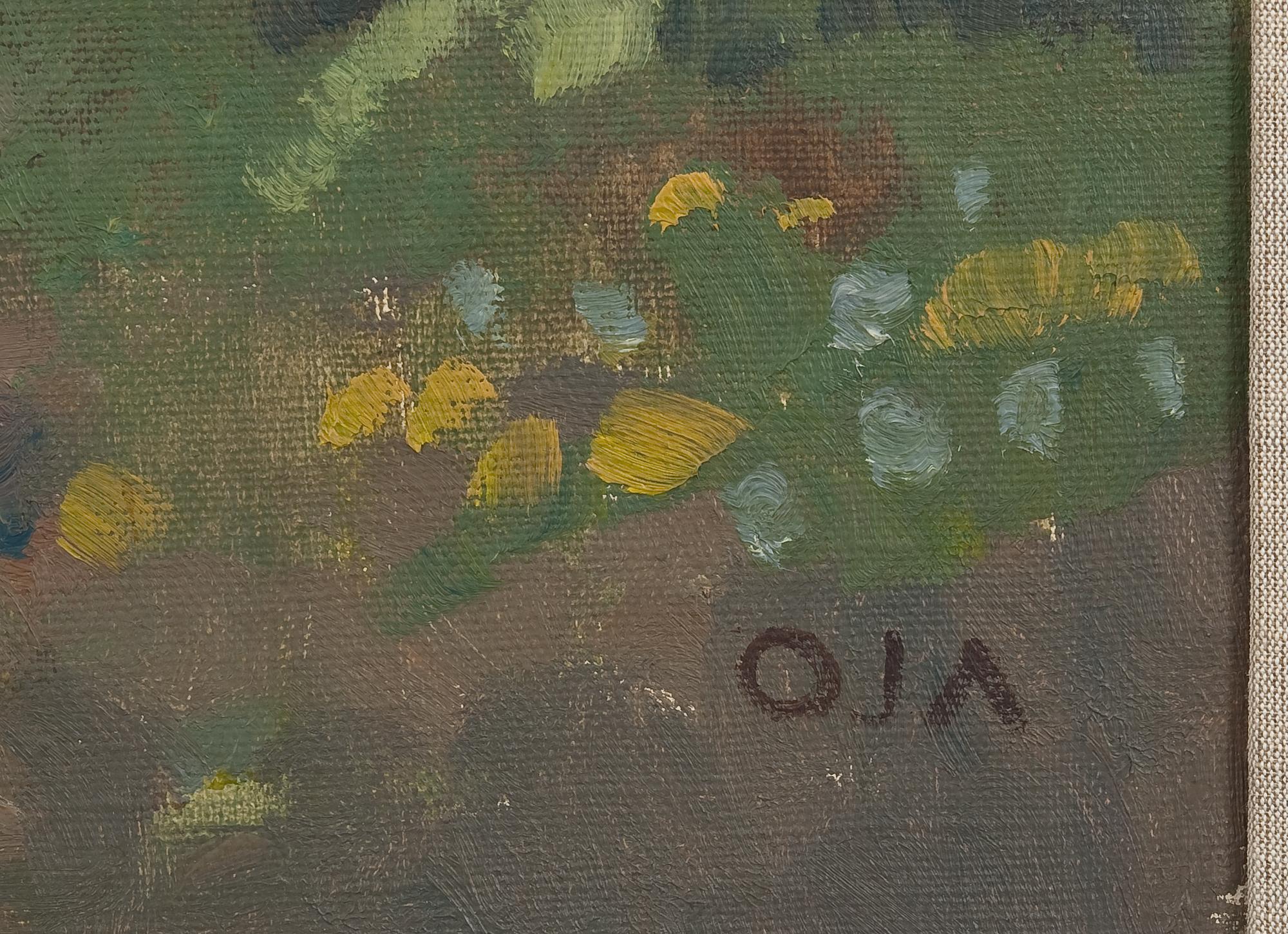 Onni Oja, "BLOMMANDE ÄPPELTRÄD".
