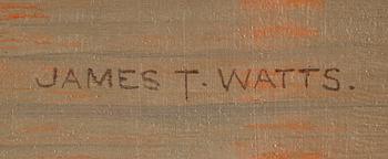 JAMES THOMAS WATTS, olja på duk, sign.