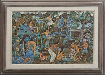 OKÄND KONSTNÄR, gouache, Indonesien, 1900-tal.