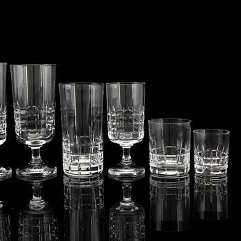 100 pcs of 'City' glasses by Vicke Lindstrand from Kosta.