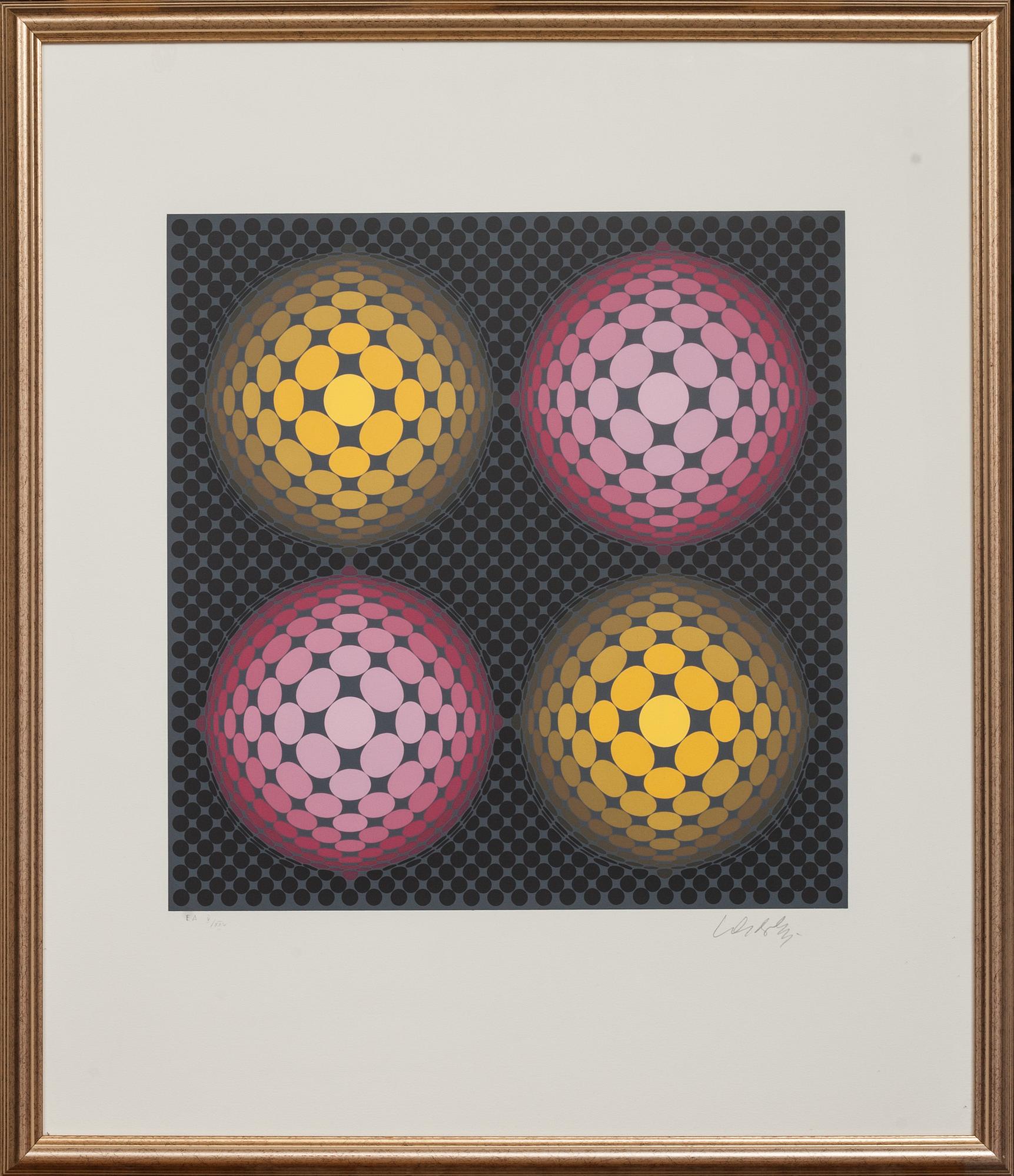 VICTOR VASARELY, färgserigrafi, signerad och numrerad E.A V/XXV.