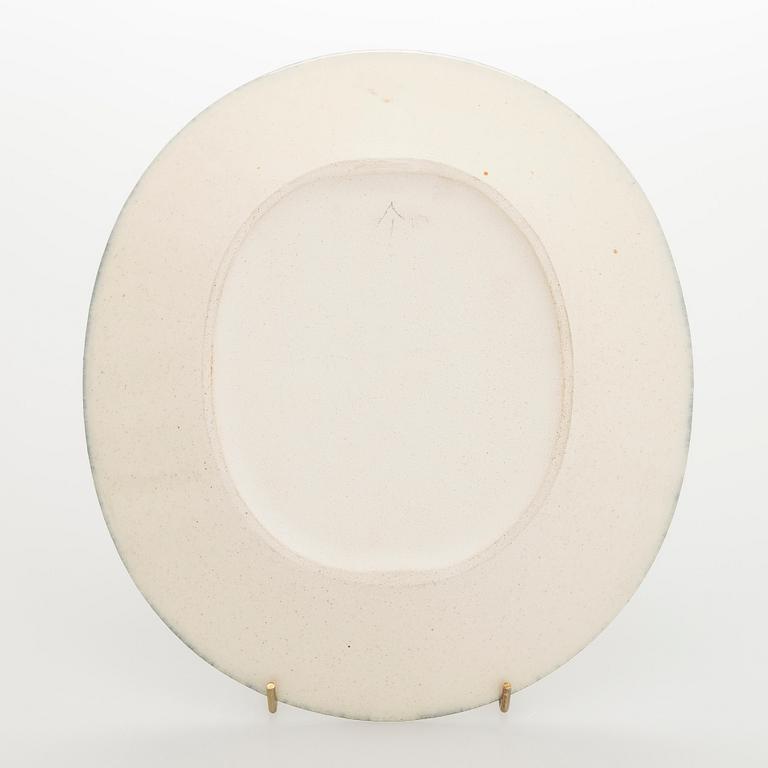 Birger Kaipiainen, dekorationstallrik, keramik, signerad Kaipiainen Arabia.