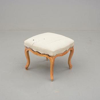 TABURETT, rokoko. 1700-/1800-tal.