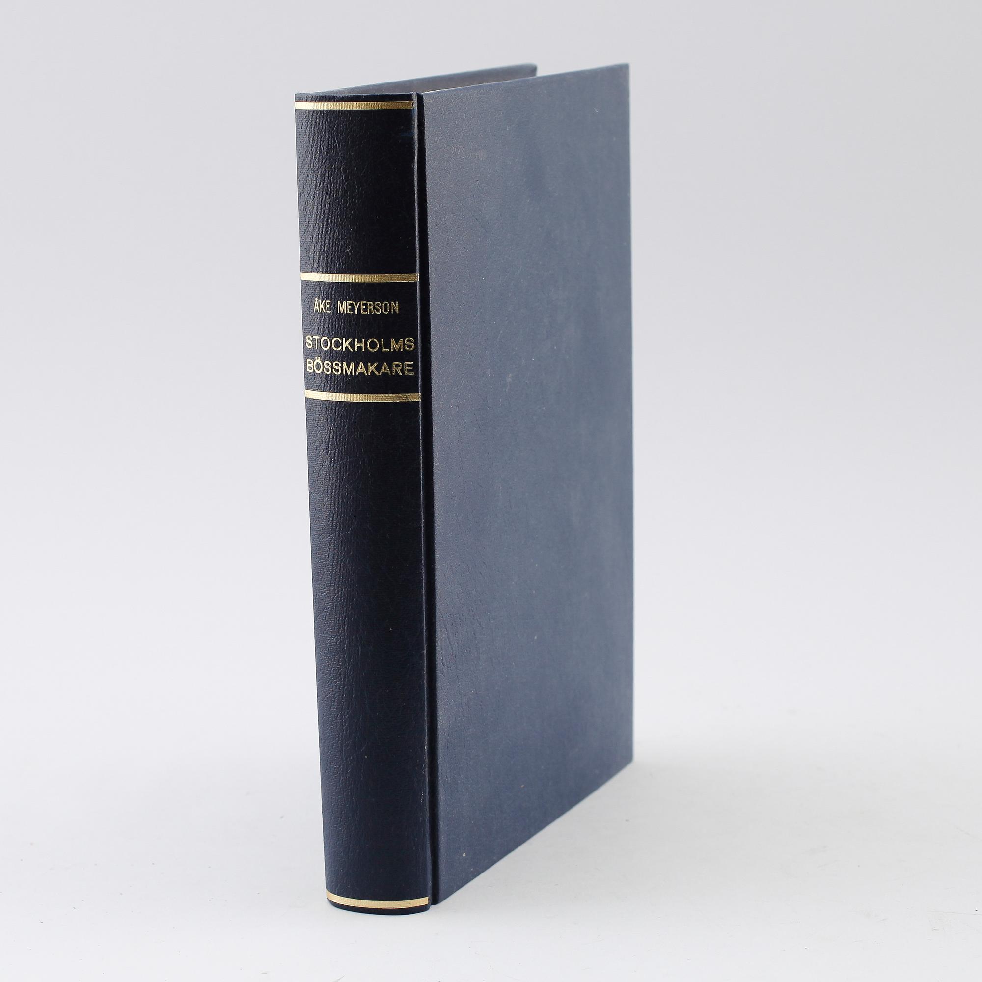 BOK: Stockholms Bössmakare, Åke Meyerson, Stockholm 1936.