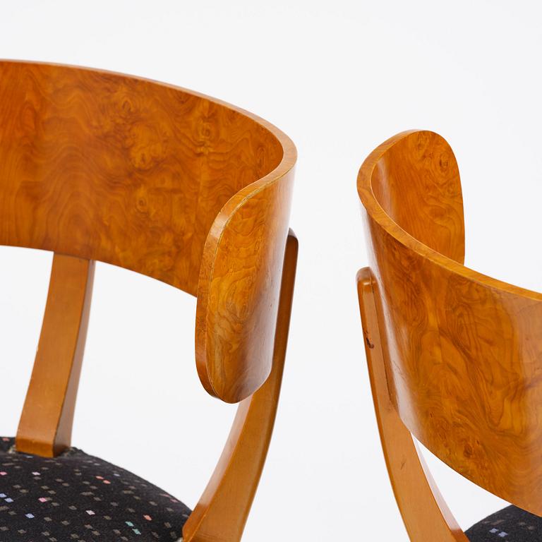 Axel Einar Hjorth, a five-piece "Birka" dining suite, Nordiska Kompaniet, Sweden, 1930s.