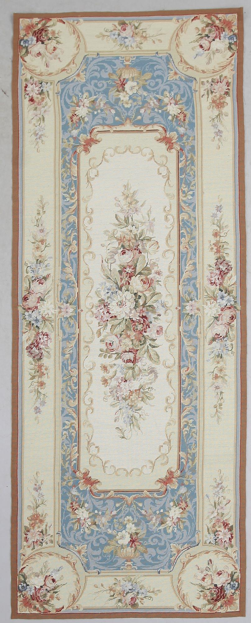 MATTA/TEXTIL, broderad, Aubussonmodell, 1900-talets första hälft.