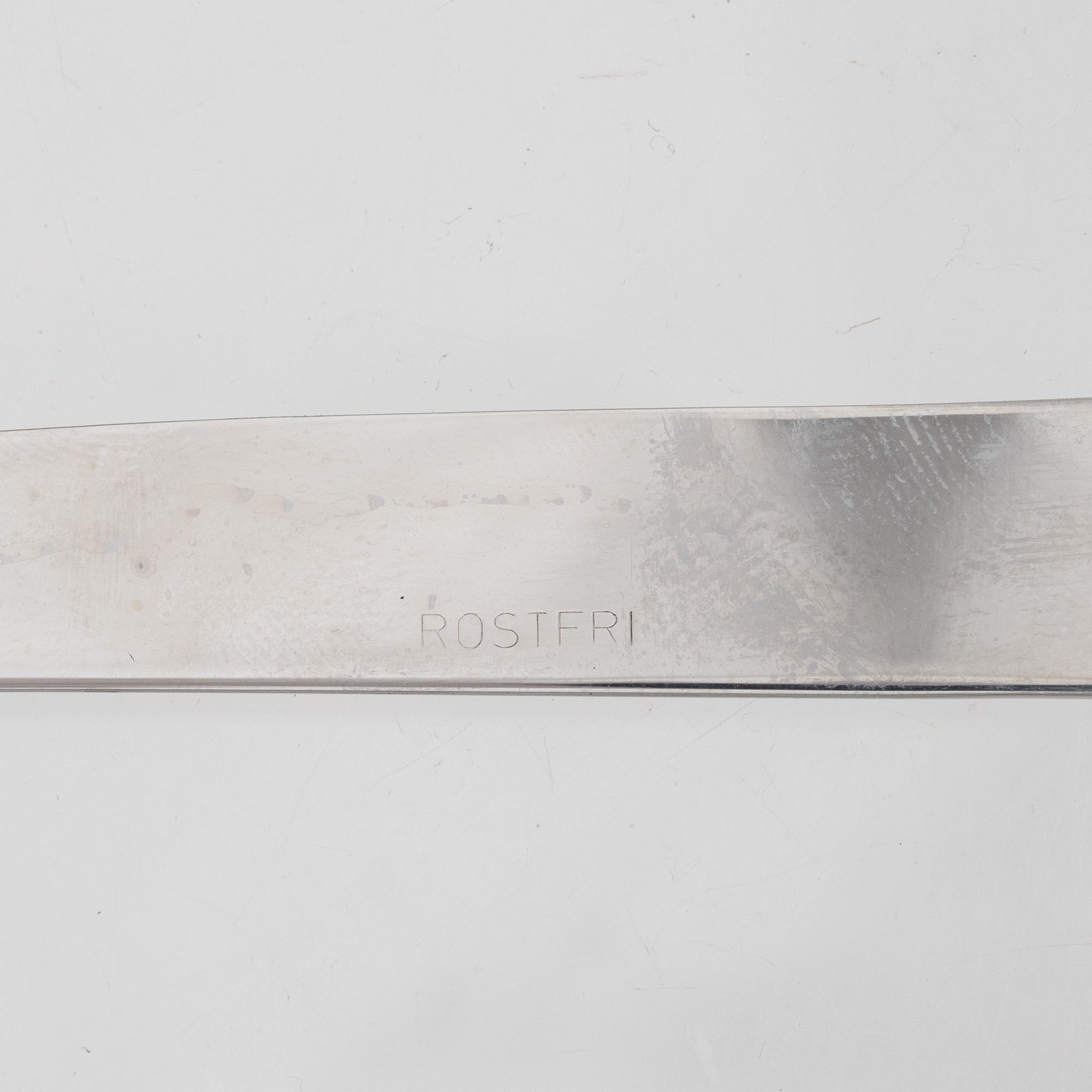 Jacob Ängman, a set of 21 silver flatware service parts, 'Rosenholm', GAB, among others, Eskilstuna, 1979.