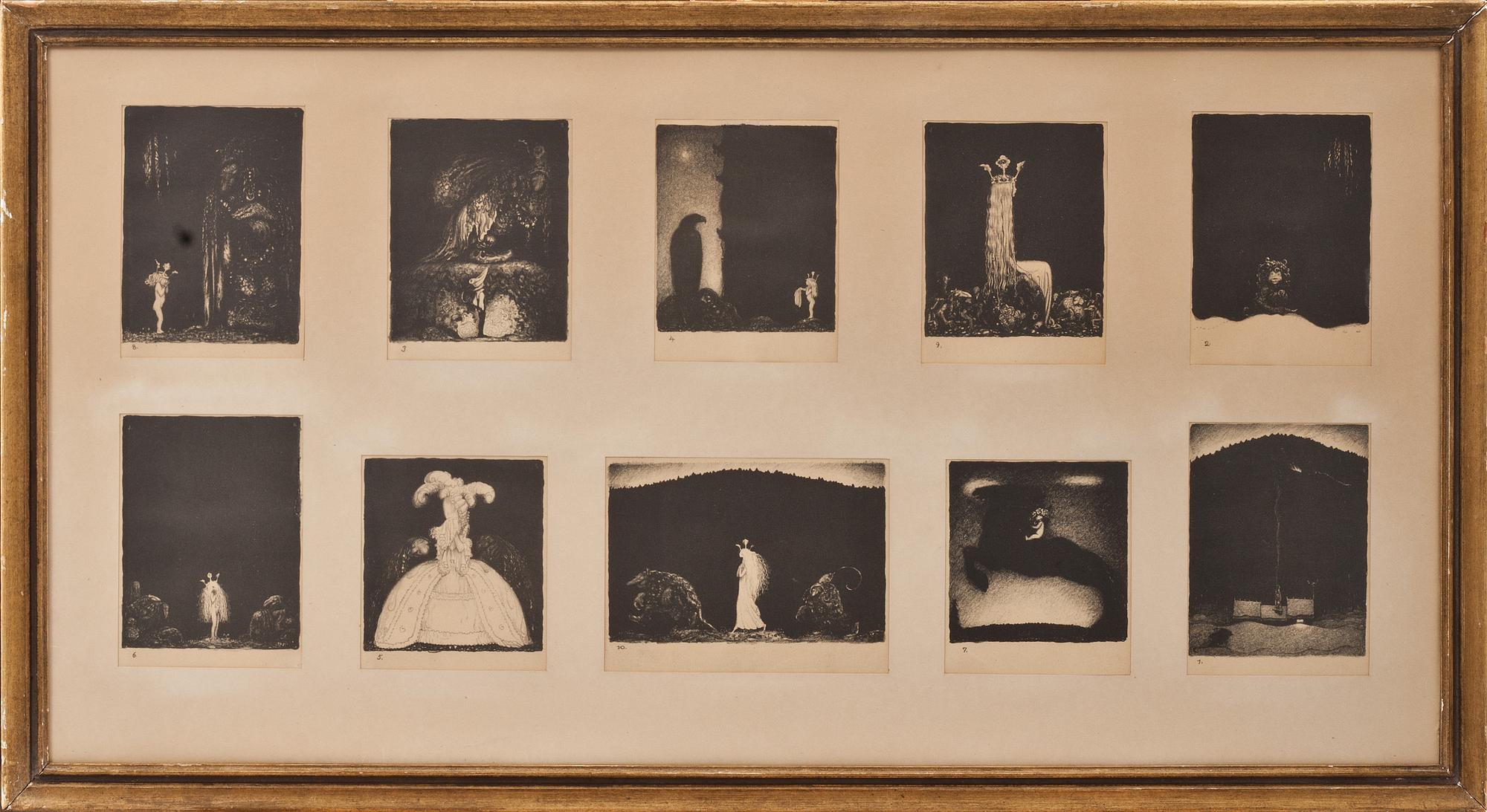 JOHN BAUER, litografier, osignerade.