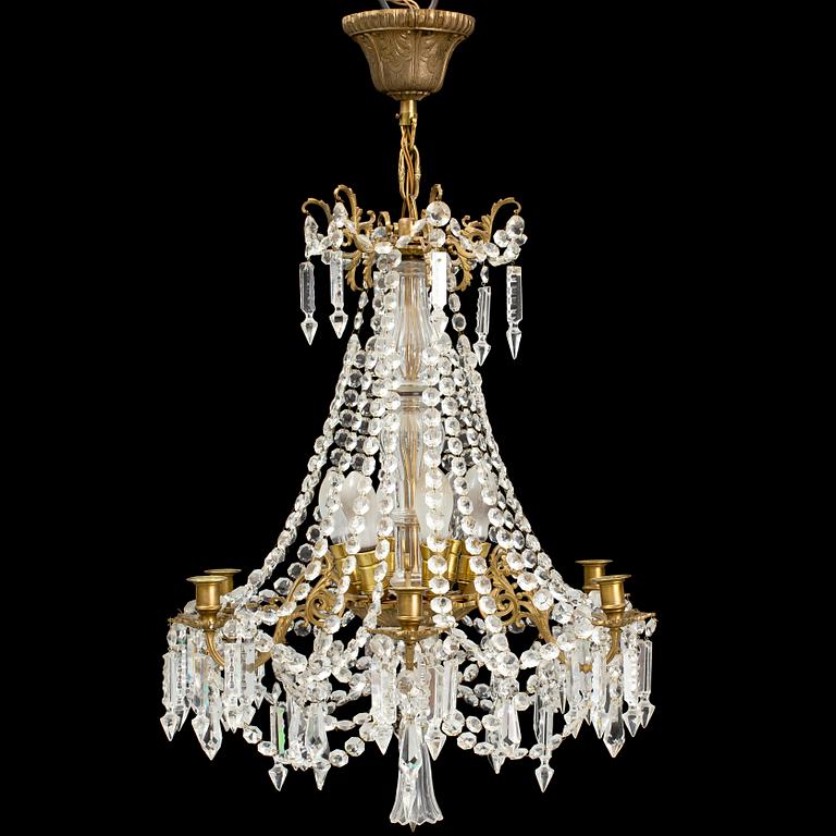 A late 19th Century chandelier.