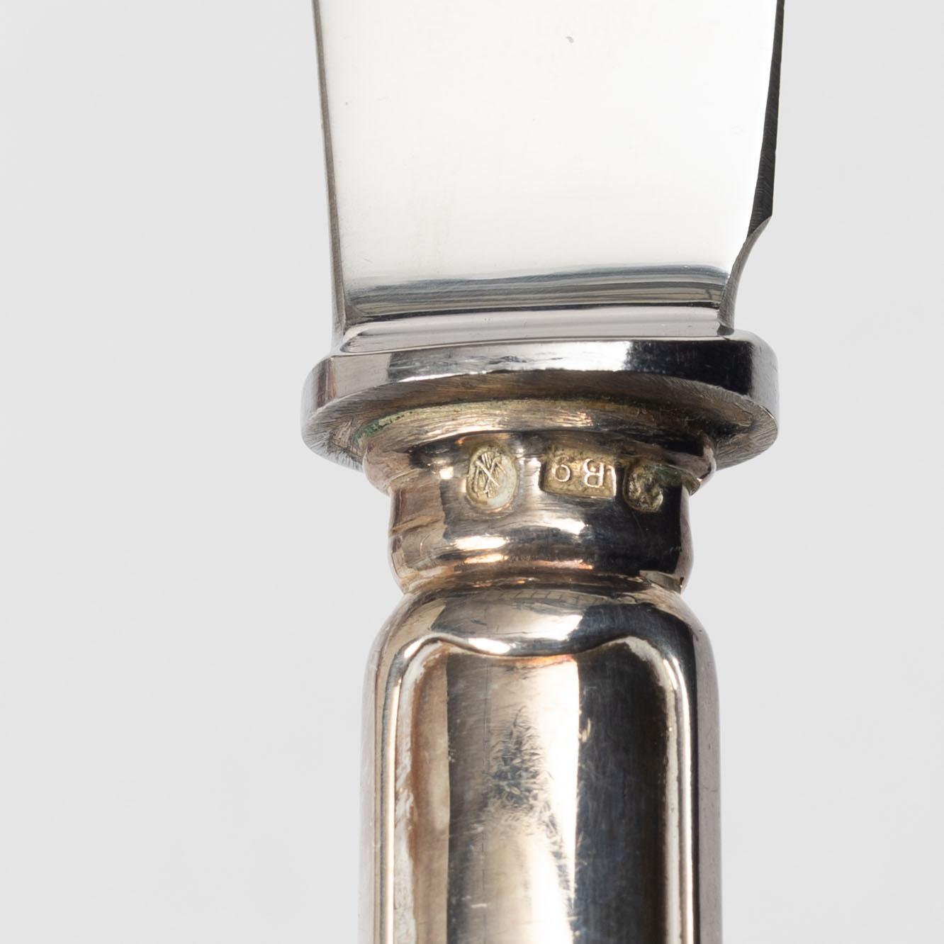 Cutlery, 28 pieces, silver, including CG Hallberg, Stockholm, 1904.