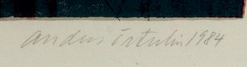 Anders Österlin, 2 signed and numbered colour lithgraphs 72/165 and 183/210.