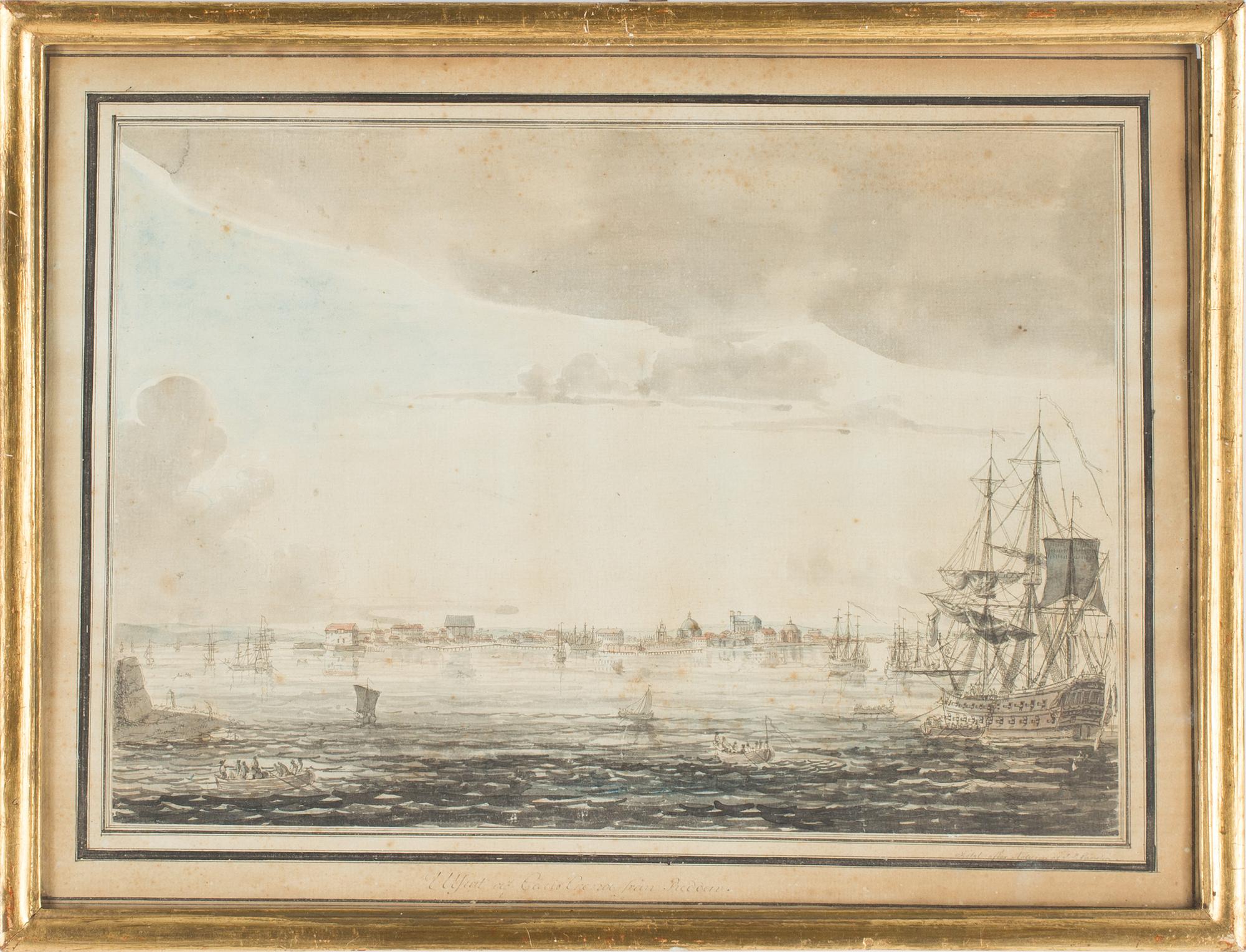 JOHAN PETER CUMELIN, four hand cloured etchings.