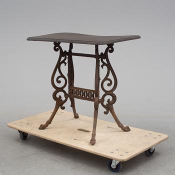 A late 19th century garden table.