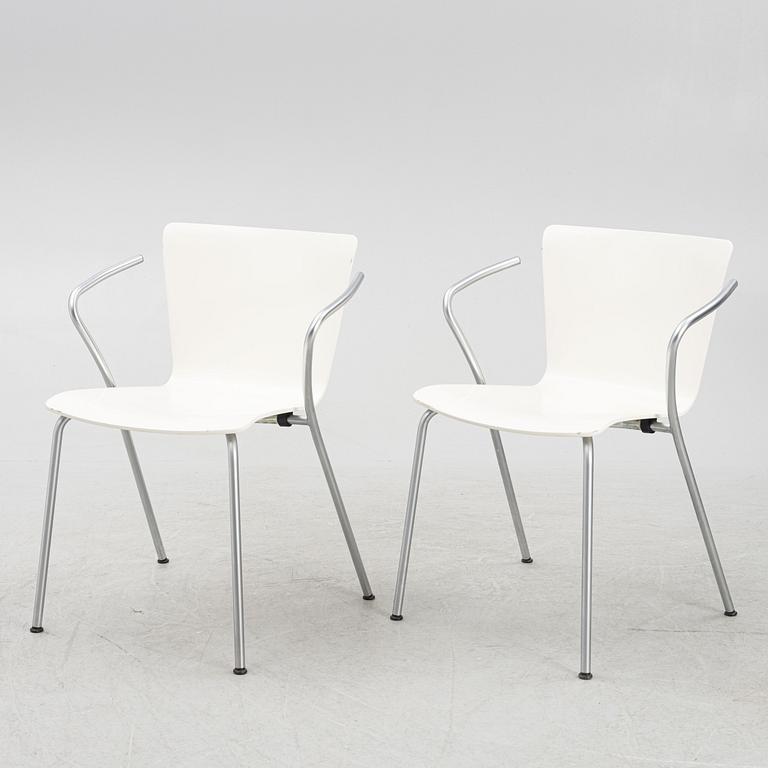 Vico Magistretti, stolar, 7 st, "Vico Duo", Fritz Hansen, Danmark 2000.