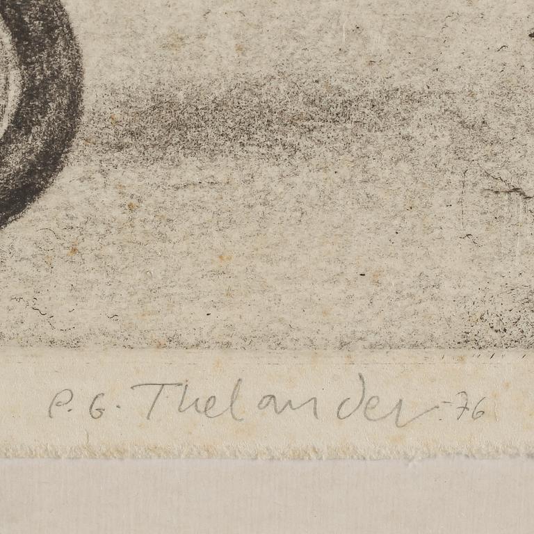 PÄR GUNNAR THELANDER, färgetsning, signerad, daterad -76 och numrerad 2/10.