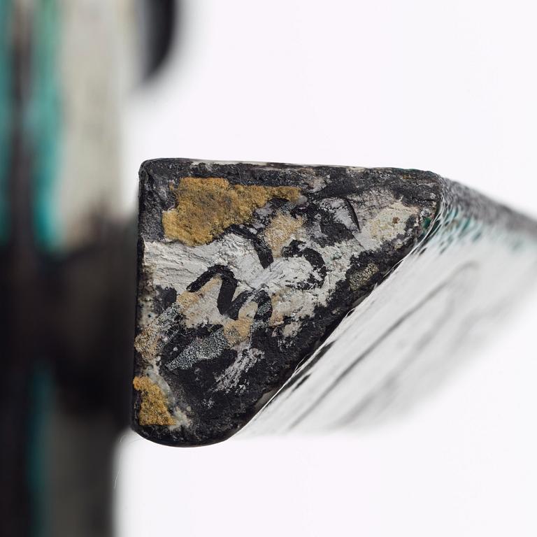 Birger Kaipiainen, a ceramic sculpture of a horserider, Rörstrand, Sweden 1950's.