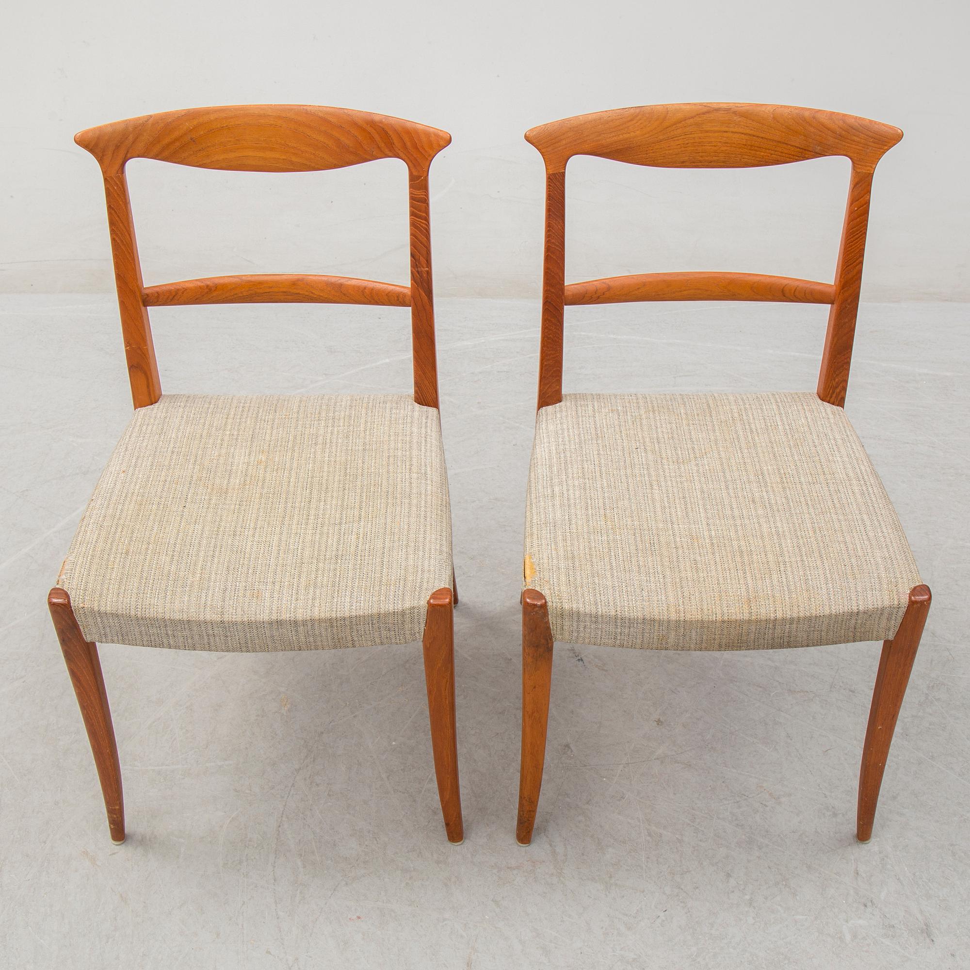 CARL-EWERT EKSTRÖM, 4 chairs, "Lärkan", Albin Johansson & Söner AB, 1960s.