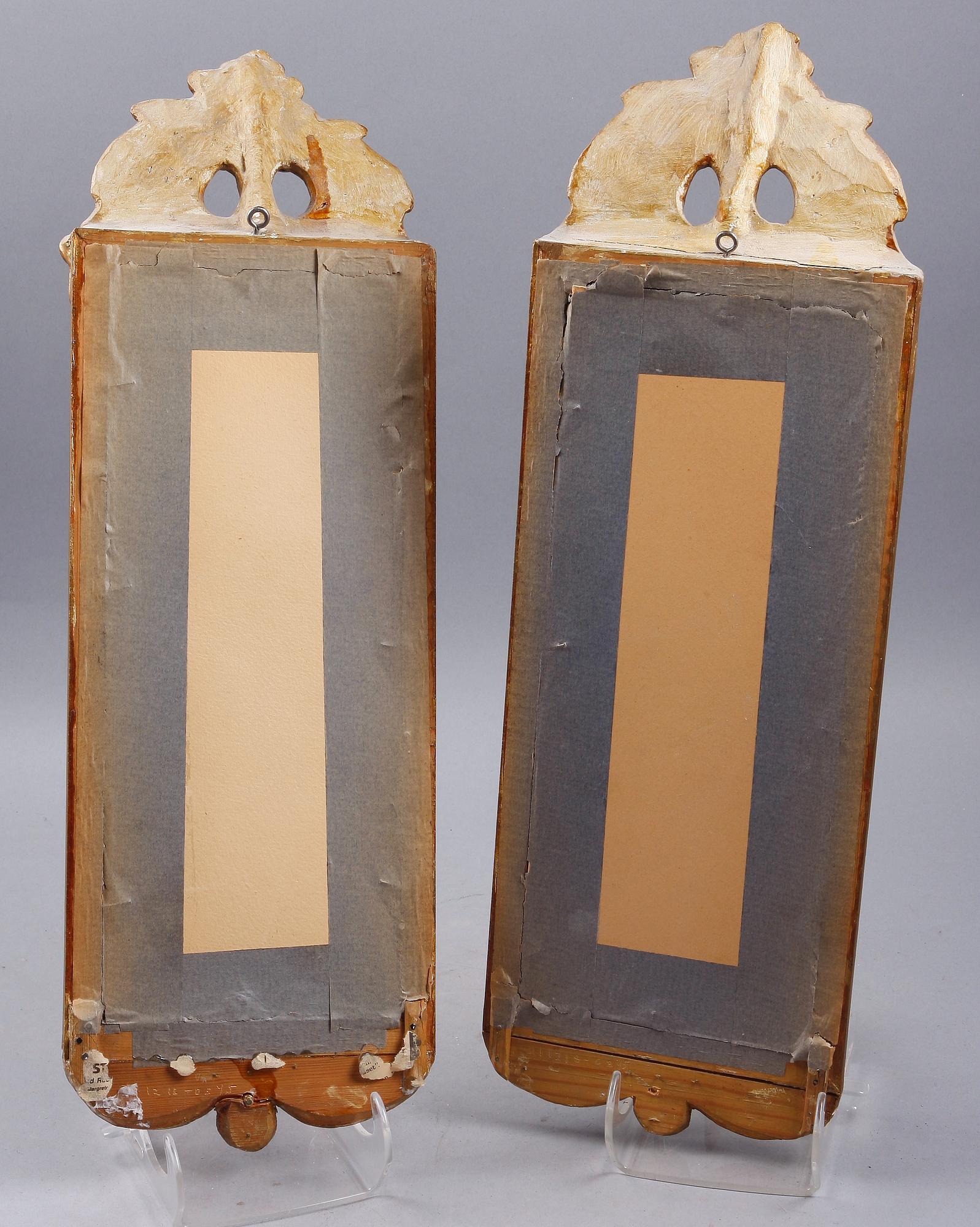 SPEGELAMPETTER, ett par, rokokostil, 1900-tal.