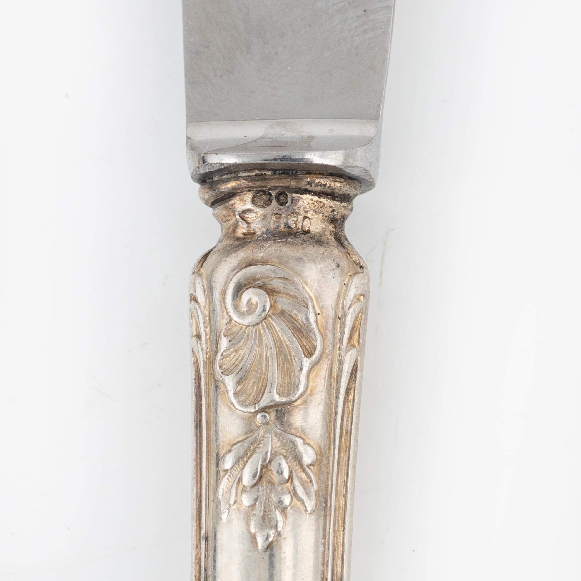 36 pieces of silver cutlery, Vienna, Austria, early 20th Century and GAB MEMA, Eskilstuna, 2007-08.