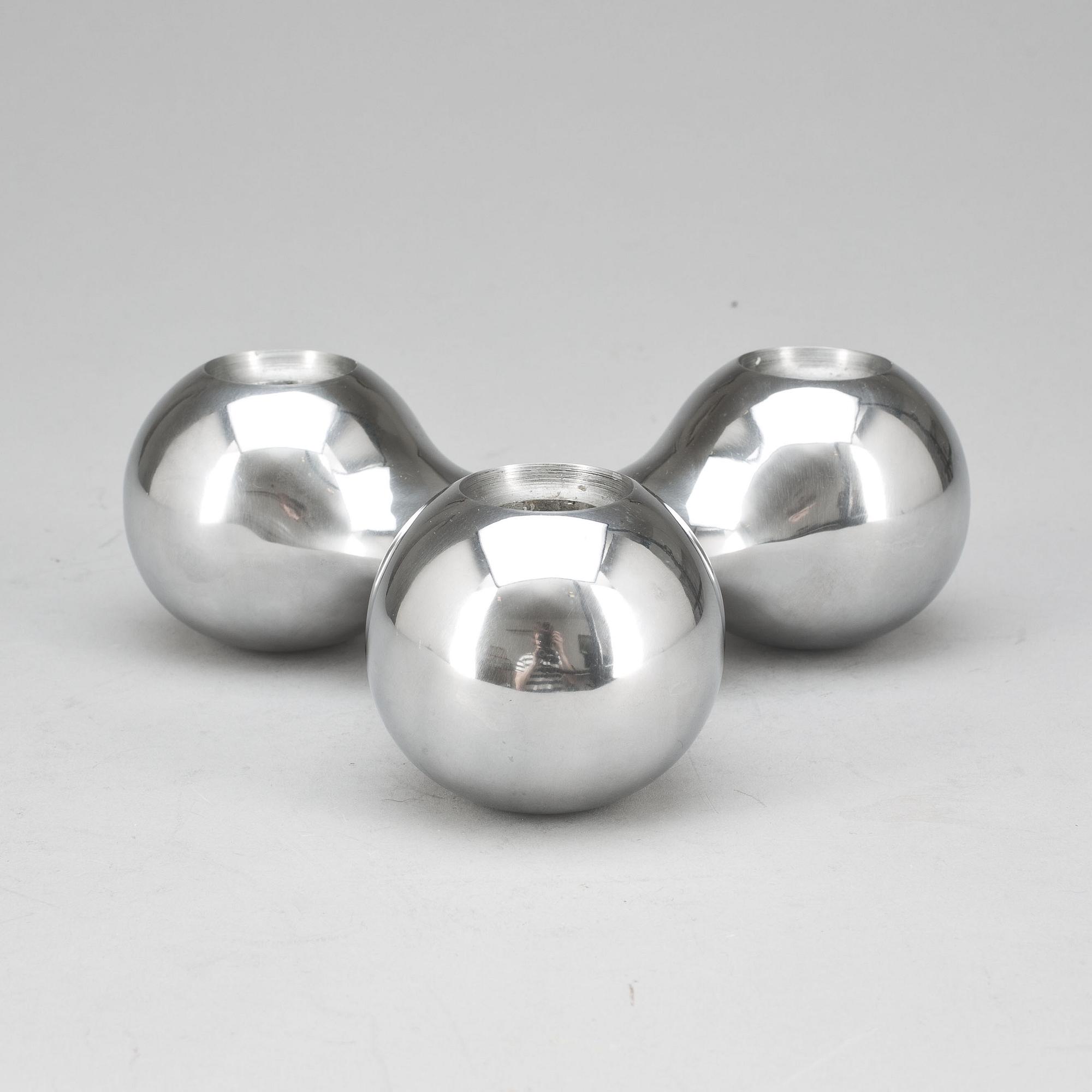 LJUSSTAKE, metall, Arne Jacobsen för Georg Jensen.