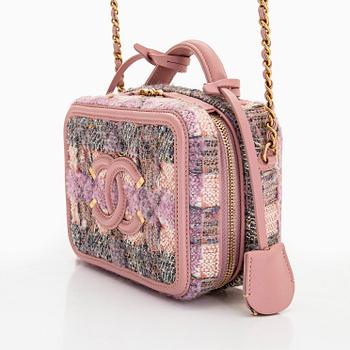 Chanel, a "Small Tweed Filigree Vanity Case" bag, 2019.