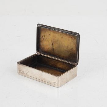 A Swedish Silver Snuff Box, 1846.