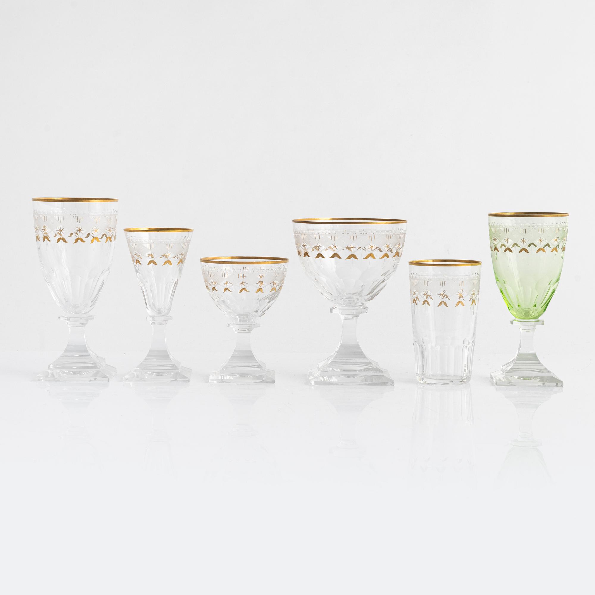 Glasservis, 71 delar, "Odelberg Junior", Kosta.