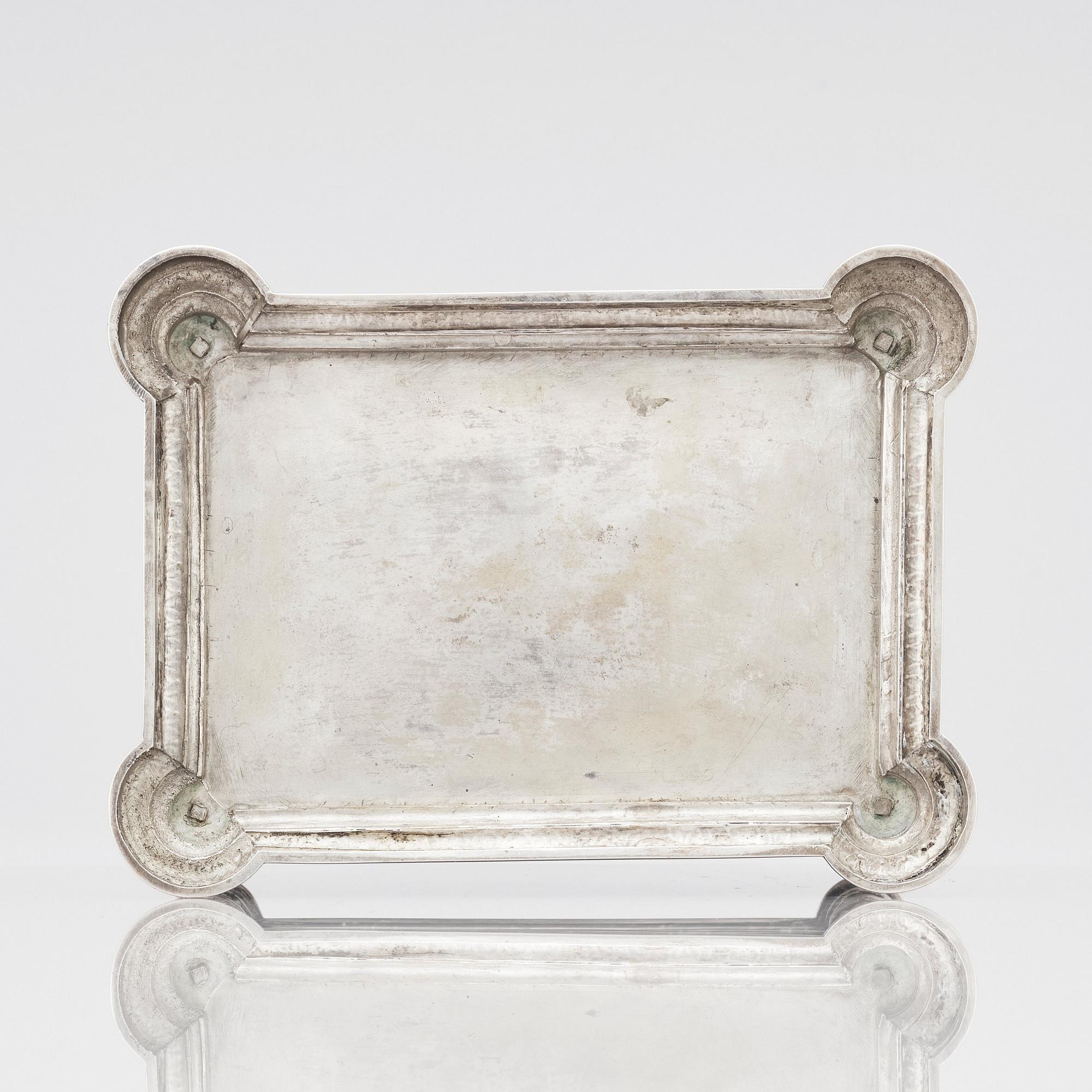 Brahmfeld & Gutruf, smyckeskrin, silver, mitten 1800-talet, Hamburg.
