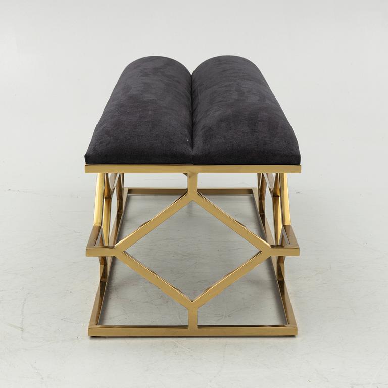 An 'Argyle' bench, Eichholtz, contemporary.