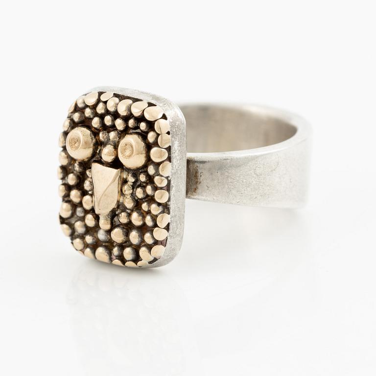 Sven-Erik Högberg, ring, sterling silver, Gothenburg 1984.