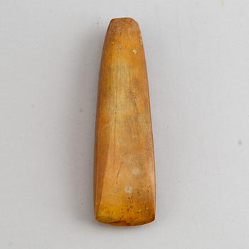 A neolithic flint axe.