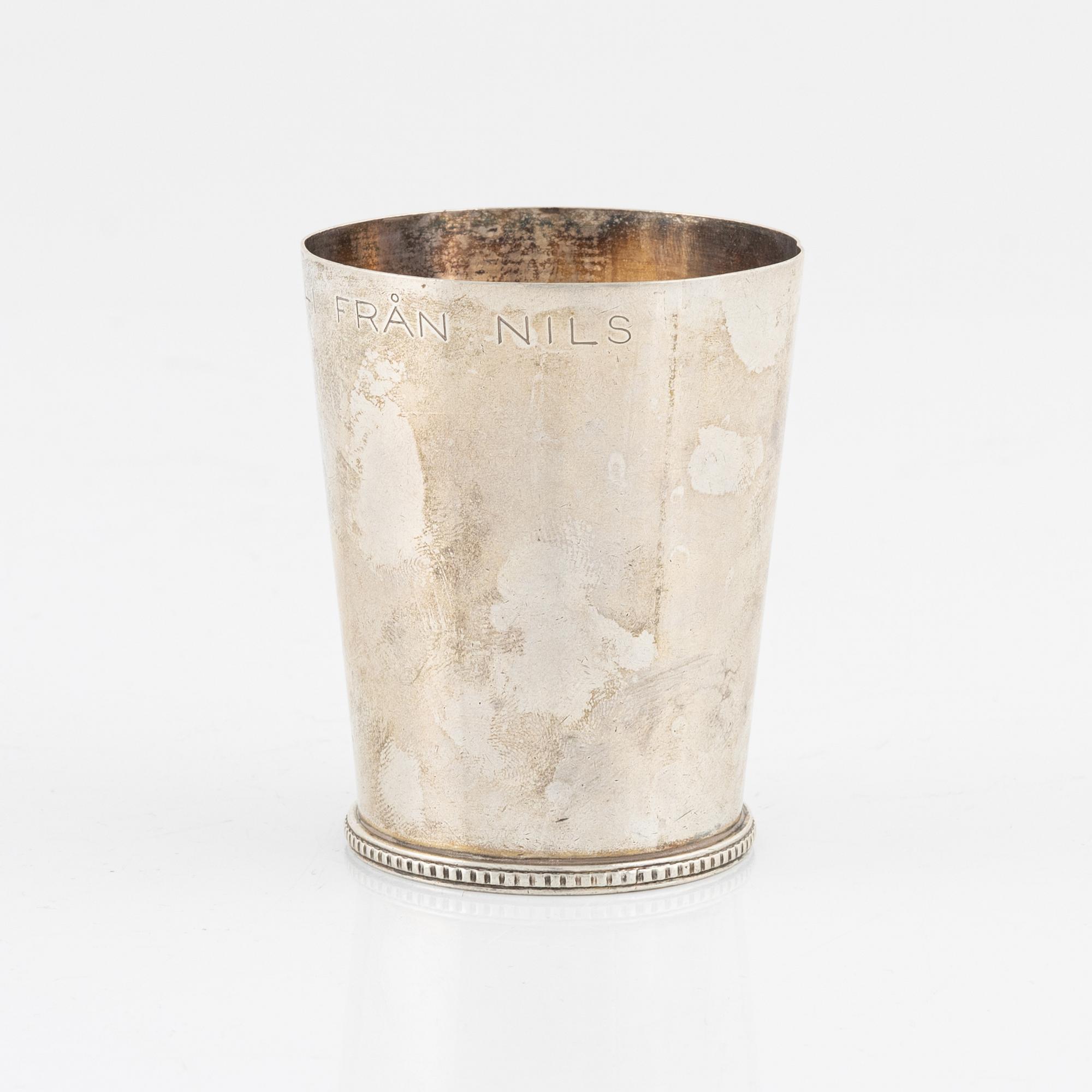 Wiwen Nilsson, bägare, silver, Anders Nilsson, Lund, 1941.