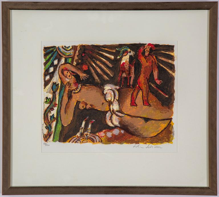 Theo Tobiasse, lithographs in colours, signed 69/150.