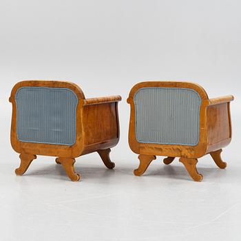 Fåtöljer, ett par, 1920-tal.