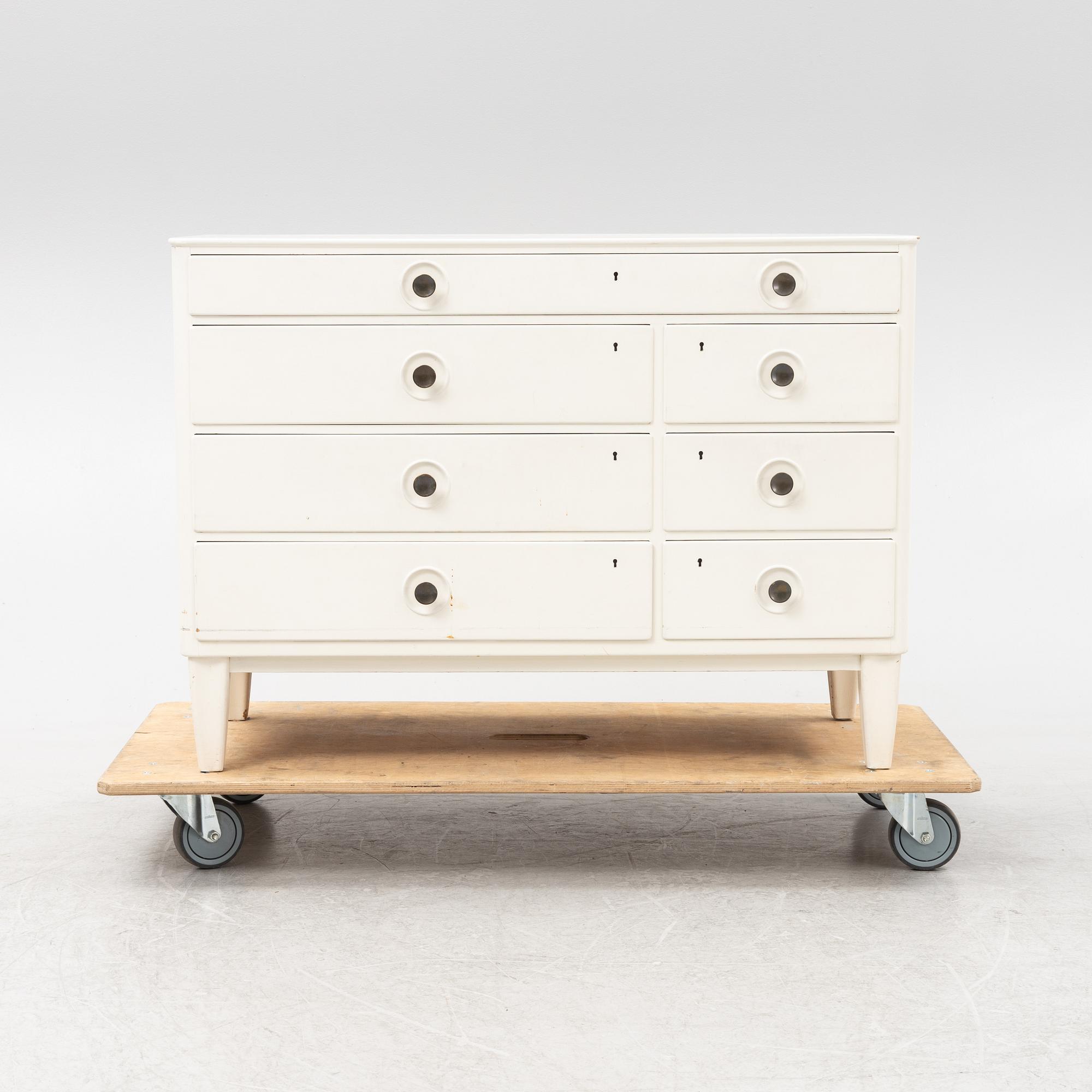 Axel Larsson, a painted dresser, Svenska Möbelfabrikerna Bodafors, Sweden 1940's.