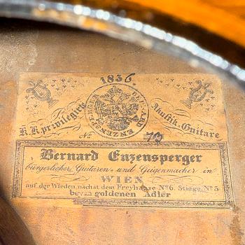 Bernhard Enzensperger, acoustic guitar, "No 73", 1836, Austria.