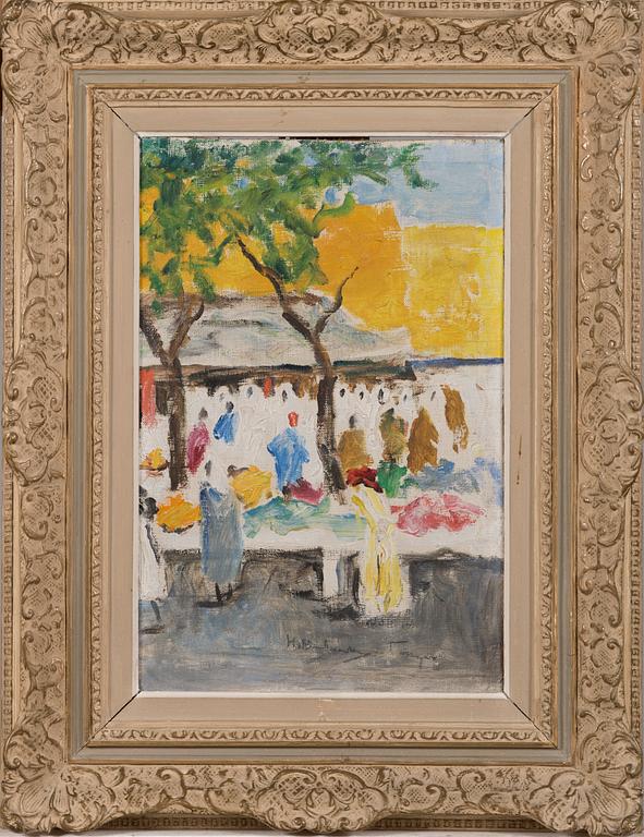 HUGO BACKMANSSON, oil on board, signed.