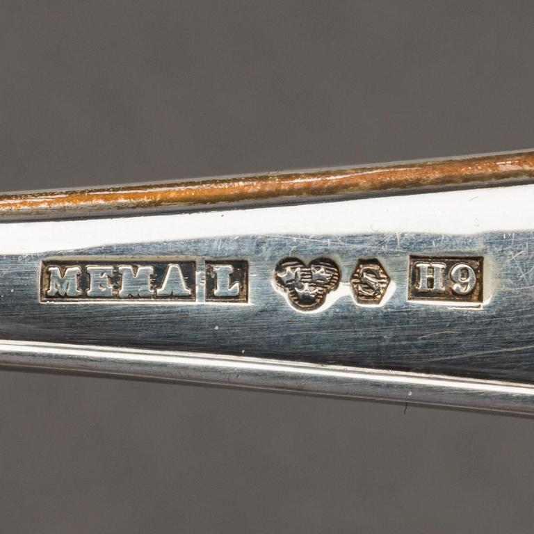 SKEDAR, silver, 12 st MEMA Lund, 1960-tal.