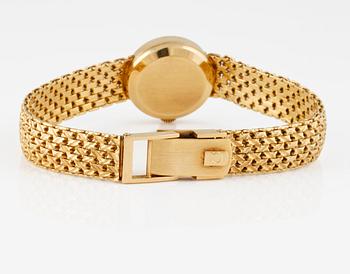ARMBANDSUR, dam, guld, "Ladymatic" Omega. Total vikt 39 g.