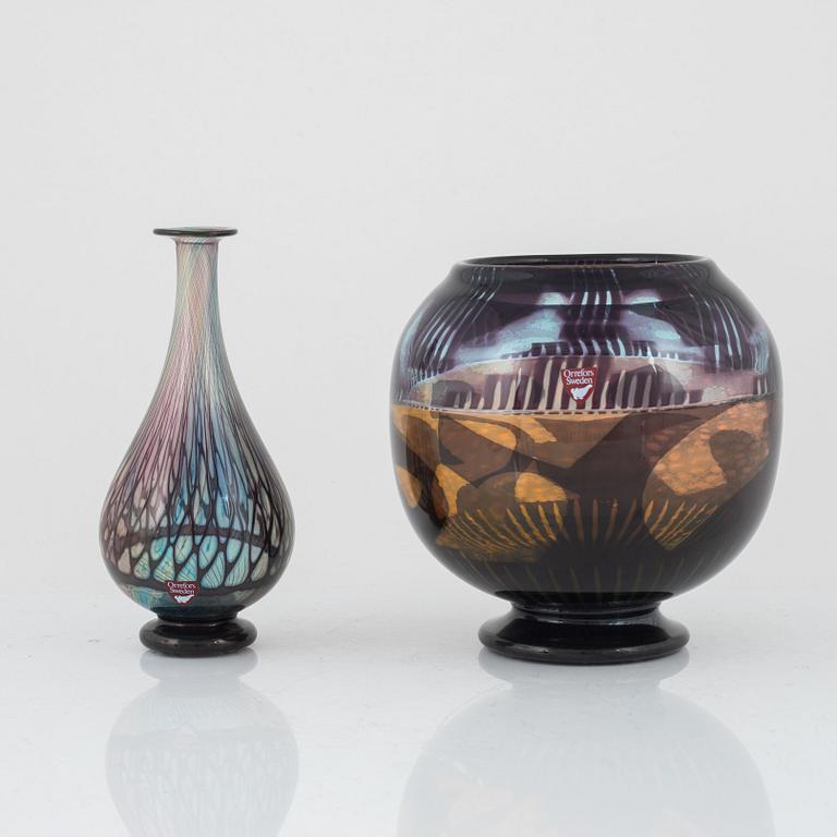 Eva Englund, vas och skål, graal, Orrefors Gallery.