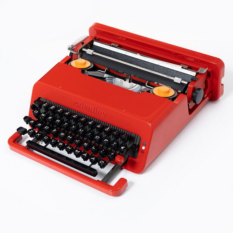 Ettore Sottsass, Skrivmaskin, "Valentine", Olivetti, Italien, 1900-talets andra hälft.